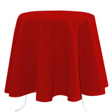 Nelson – enfärgad rund tygduk Ø 180 cm, Röd