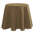 Nelson – enfärgad rund tygduk Ø 180 cm, Taupe