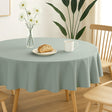 Nelson, enfärgad rund tygduk Ø 180 cm, Salviagrön