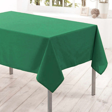 Nelson, enfärgad rektangulär duk med fläckskydd 145 x 300 cm - Smaragd