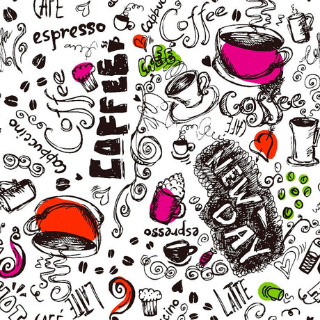 New Day Fuchsia  - Vaxduk i starka färger med kaffe och kakao