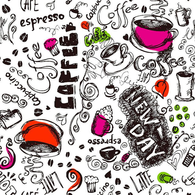 New Day Fuchsia  - Vaxduk i starka färger med kaffe och kakao