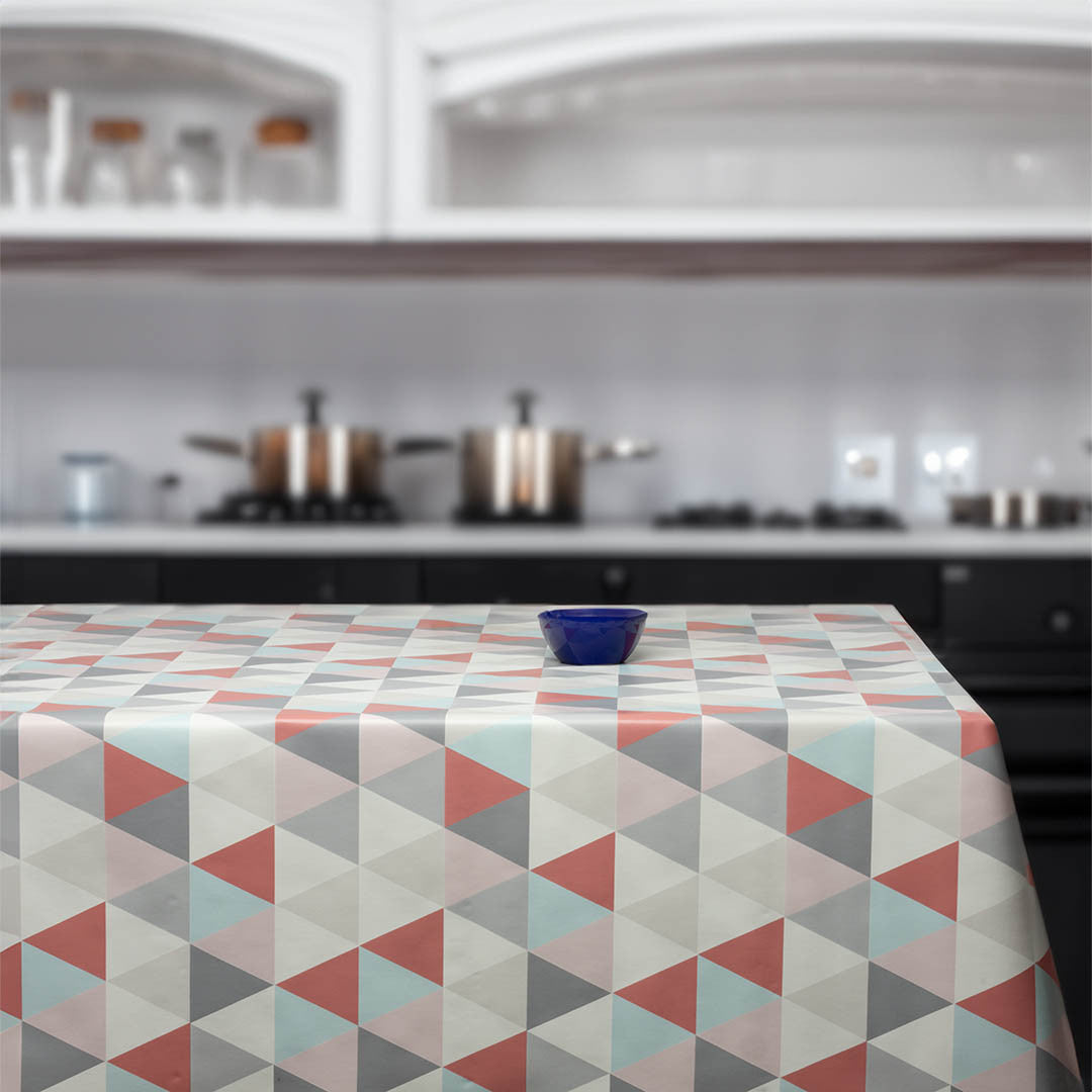 Nordisk Pastell – Vaxduk i rosa, grått och mint