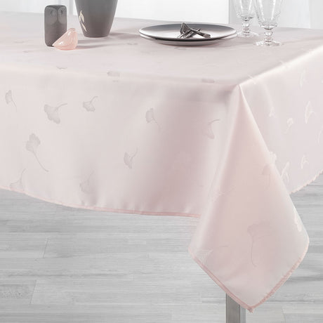 Ophelie Jacquard - Rosa - duk med fläckskydd - 140 x 250 cm miljöbild