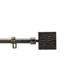 Patina Tempo Svart/Guld – Justerbar gardinstång 120–210 cm