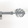 Patina Tropi Grå/Silver – Justerbar gardinstång 120–210 cm