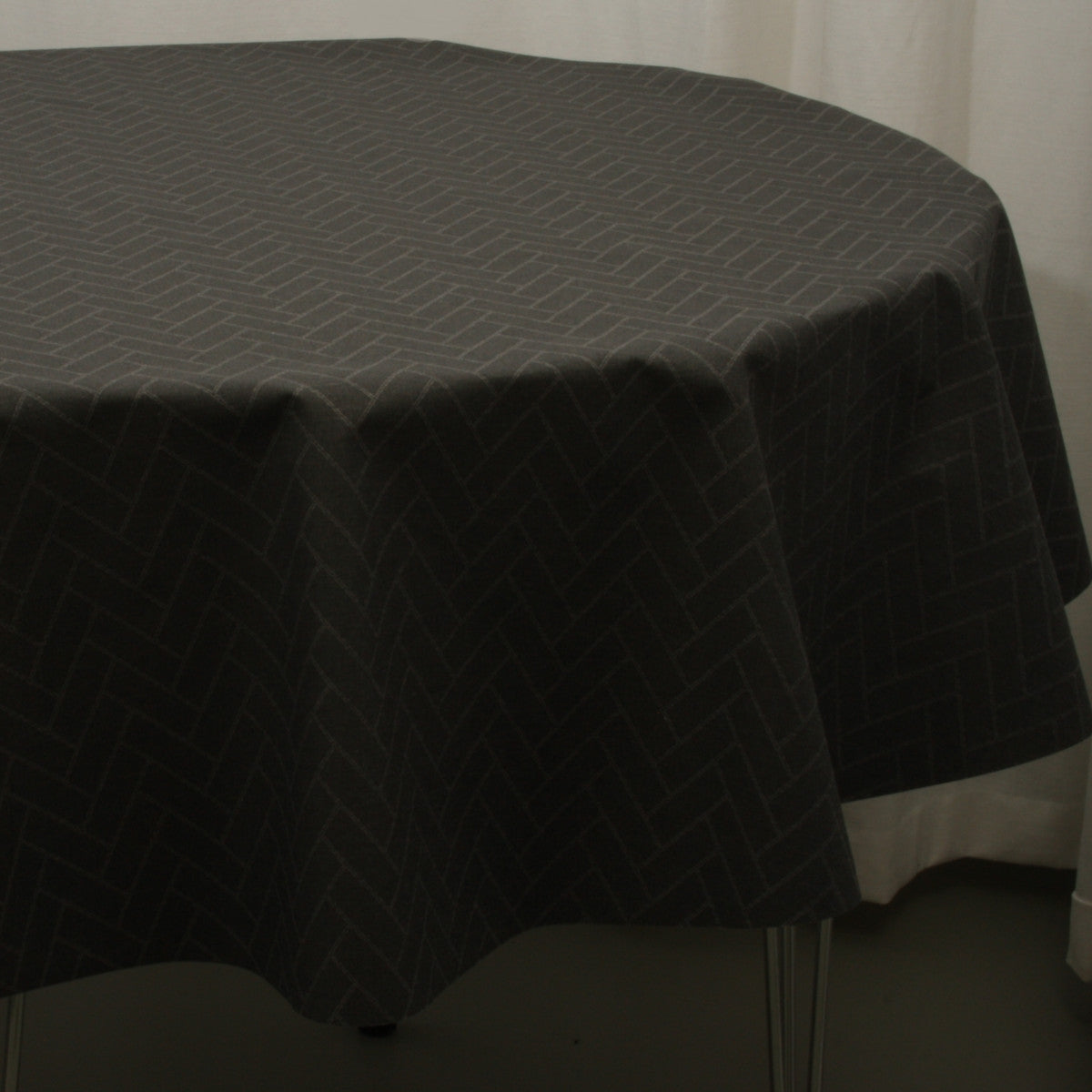 Paxi Skiffergrå, klassisk textilvaxduk med fiskbensmönster