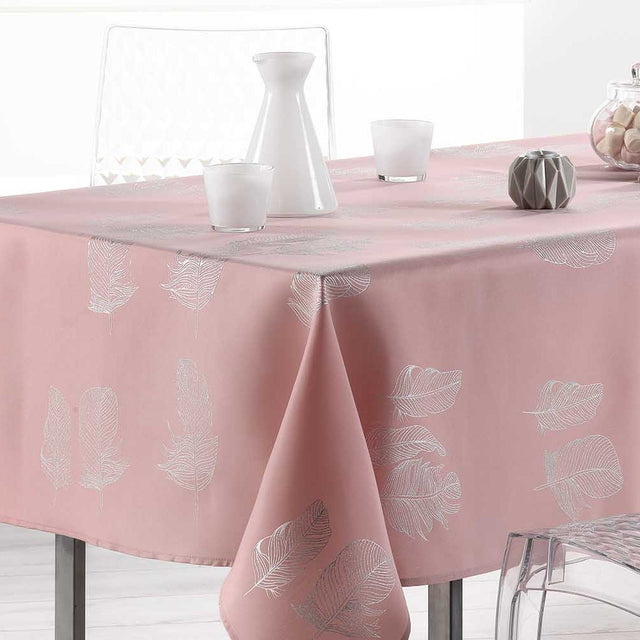 Plumia Candy Pink, duk med fläckskydd, 150 x 240 cm