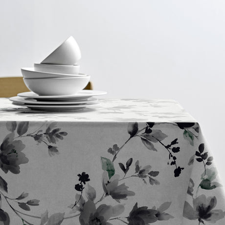 Poetic Grey - Södahl textilvaxduk i 100 % bomull med glidskydd, bord