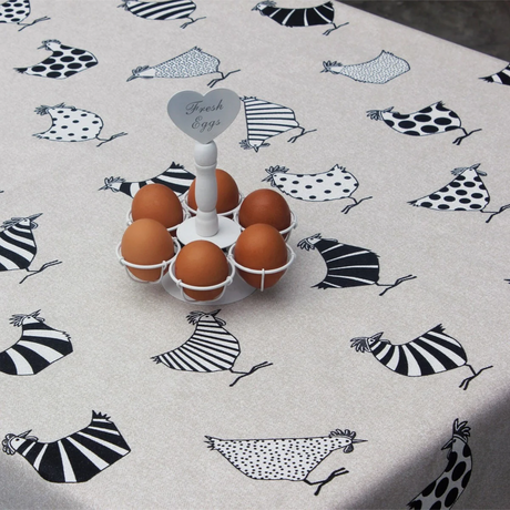 Rego - rund textilvaxduk med resår, motiv