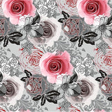 Närbild av Rose Romantique - Vaxduk med snygga rosor
