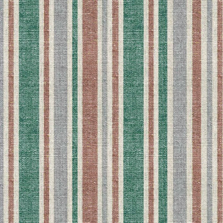 Rustic Stripes - Vaxduk med rustika ränder i grönt och natur, mönster