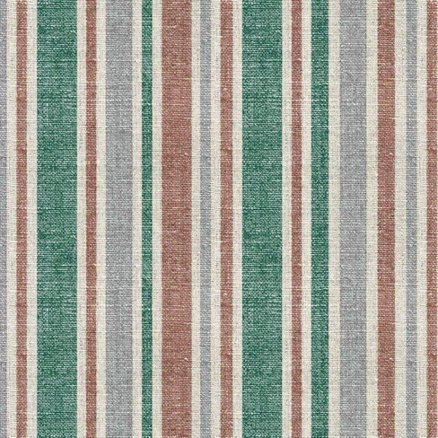 Rustic Stripes - Vaxduk med rustika ränder i grönt och natur, mönster
