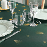 Sapin Grön/Guld – Julduk med fläckavvisande behandling 150 x 300 cm, närbild