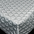 Scala 3D Cube Silver - Rund vaxduk Ø 140 med kantbandsyttering