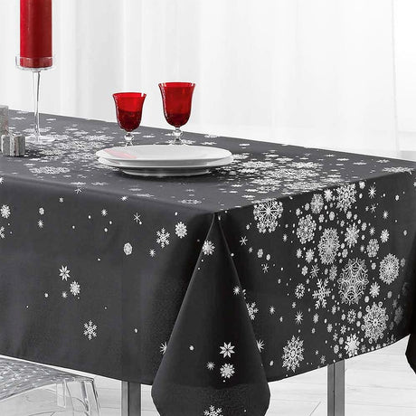 Constellation Snö himmel Antracit - Julbordsduk med fläckskydd, 150 x 300 cm