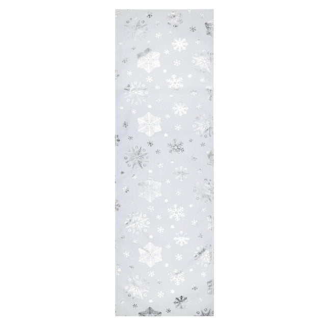 Snowflake Silver – Julbordslöpare 50 x 150 cm