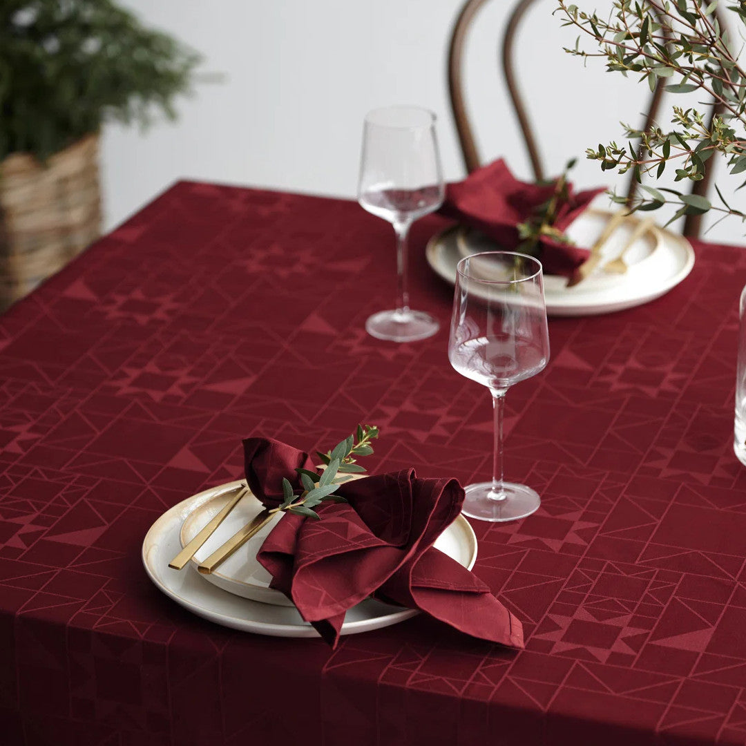 Södahl Star Tygservetter Röd 45 x 45 cm - 4 st., miljö