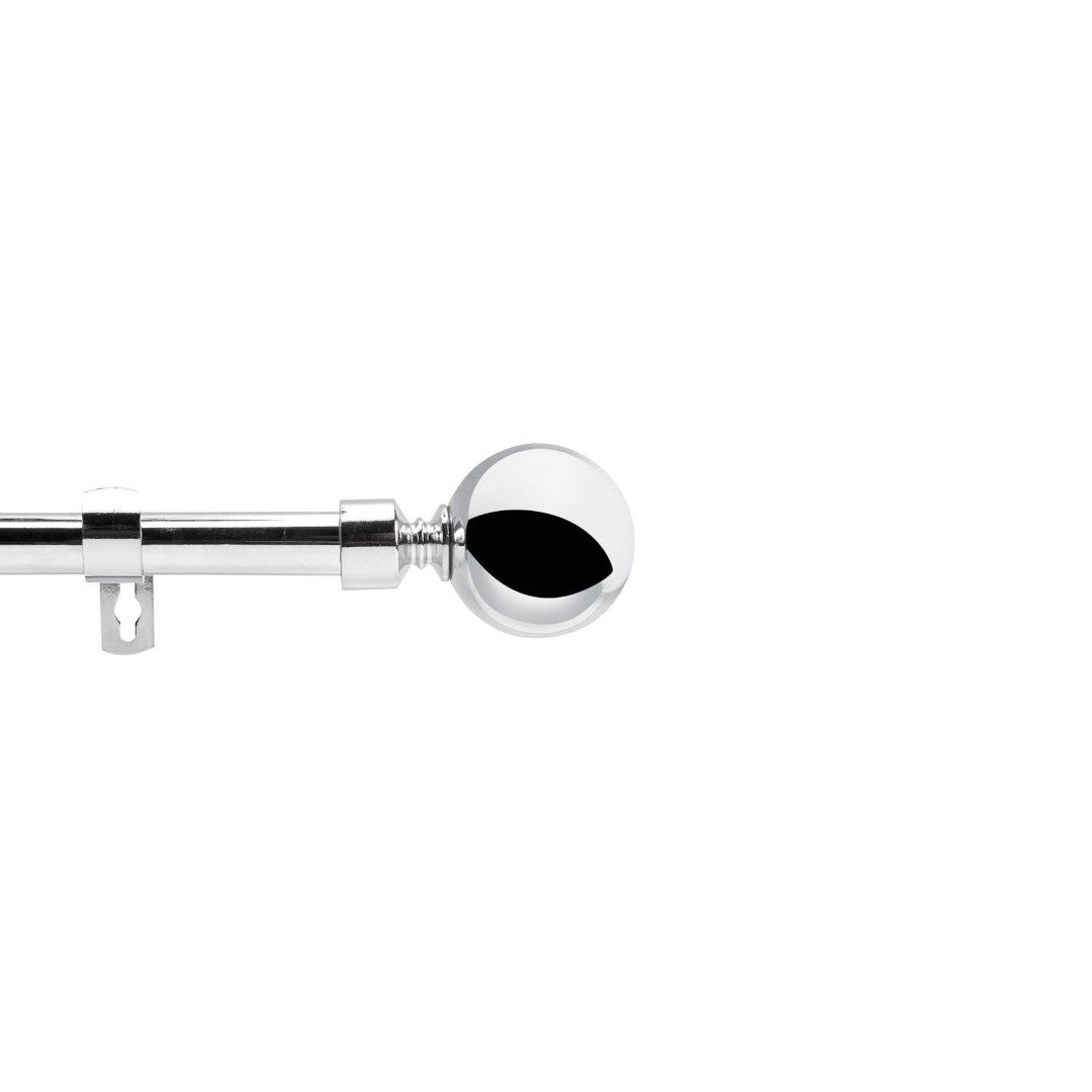 Sphera Chrome – Justerbar gardinstång 120–210 cm