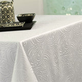 Stacy Damast damastduk - 150 x 350 cm - Vit