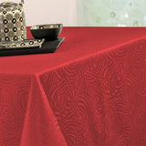 Stacy Damast damastduk - 150 x 250 cm - Röd