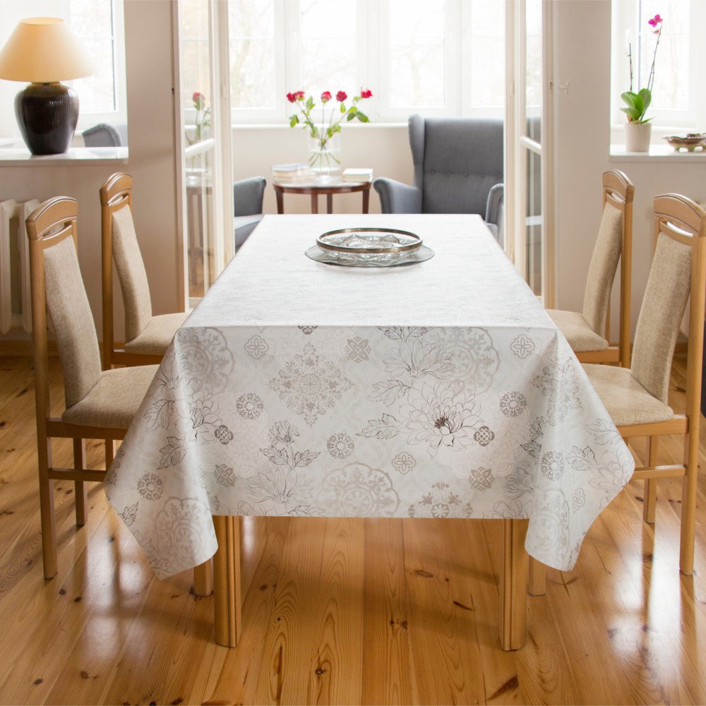 Vaxduk - Streckblommor i ljusa färger