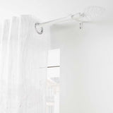 Stylea Vit – Justerbar gardinstång 120–210 cm, upphängning