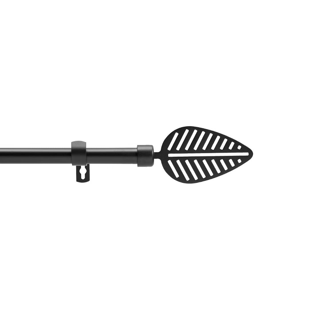 Stylea Svart – Justerbar gardinstång 120–210 cm