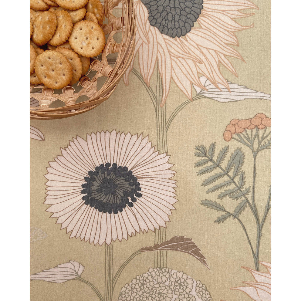 Sunflower Sense - Notes by Susanne Schjerning - textilvaxduk med glidskydd