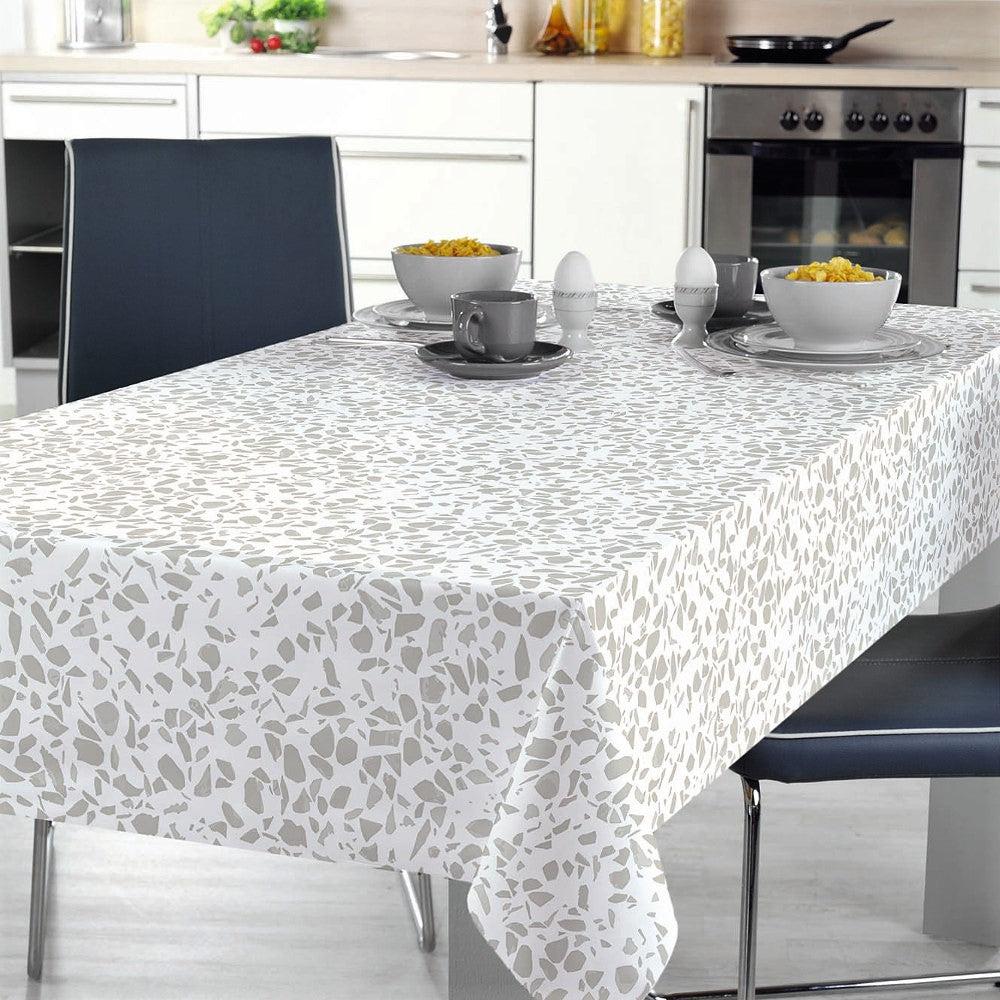 Terrazzo Grey - Vaxduk med terazzomönster i grått