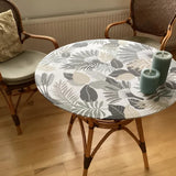 Textilia Panazio Linen - Rund vaxduk med resår