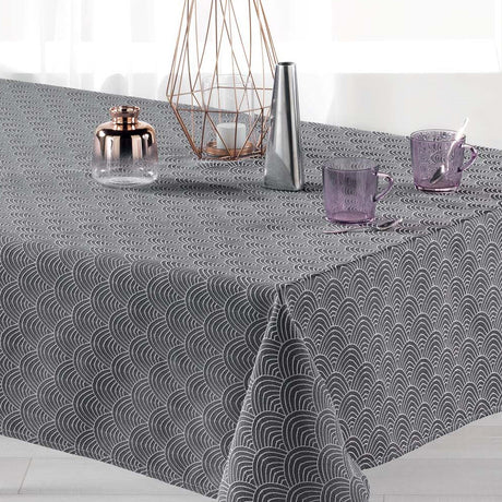 Tokio Jacquard 140x300 cm – Damastduk med fläckskydd, närbild