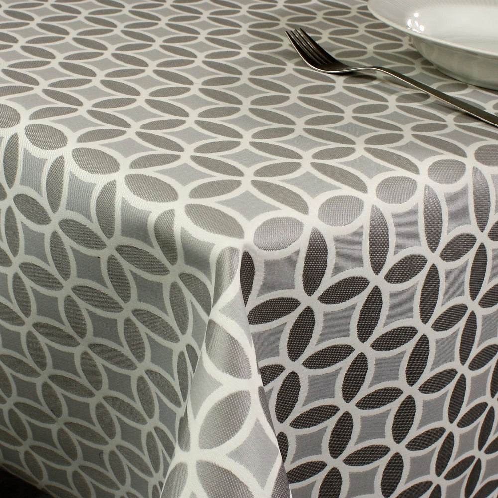 Trama - Textilvaxduk med vackert grått mönster - 140 cm bred