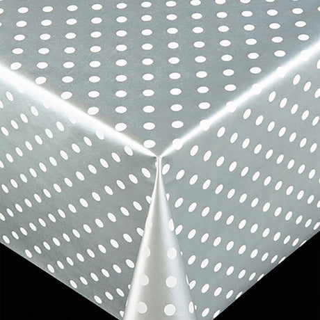 Trend Polka Grey - pvc fri vaxduk
