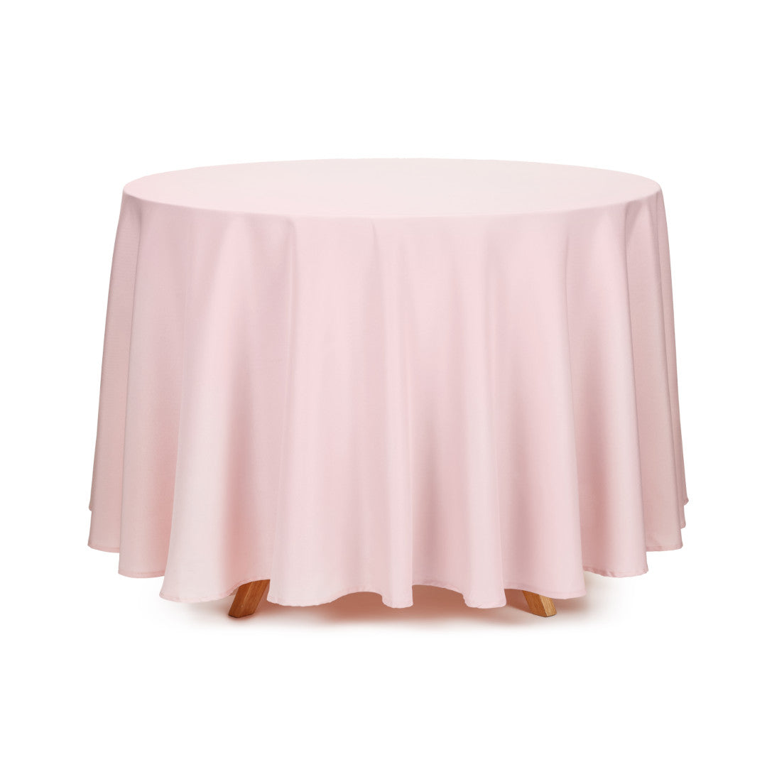 Vento – Enfärgad rund tygduk Ø230 cm, Dusty Pink