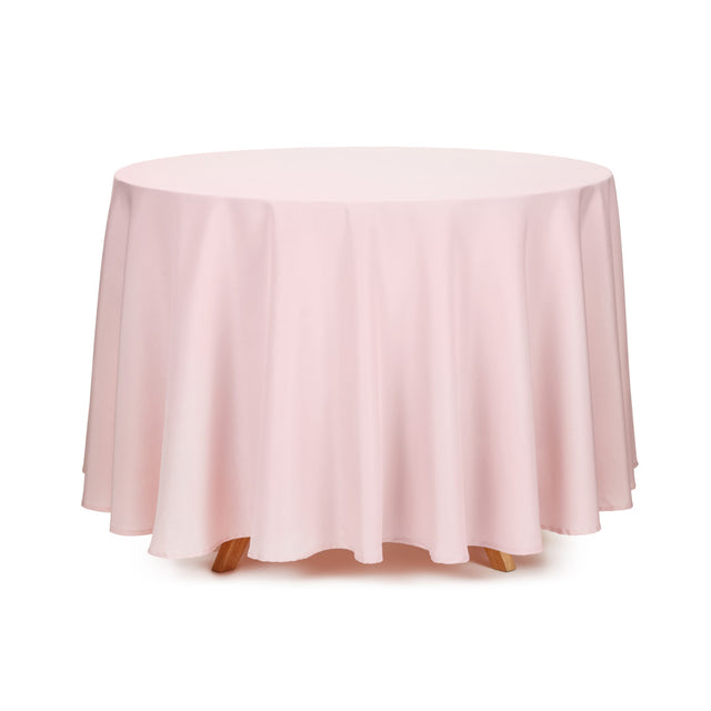 Vento – Enfärgad rund tygduk Ø230 cm, Dusty Pink