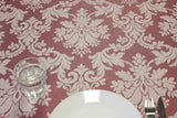 Versailles Bordeaux - Majestätisk jacquardvävd textilduk med humleornament