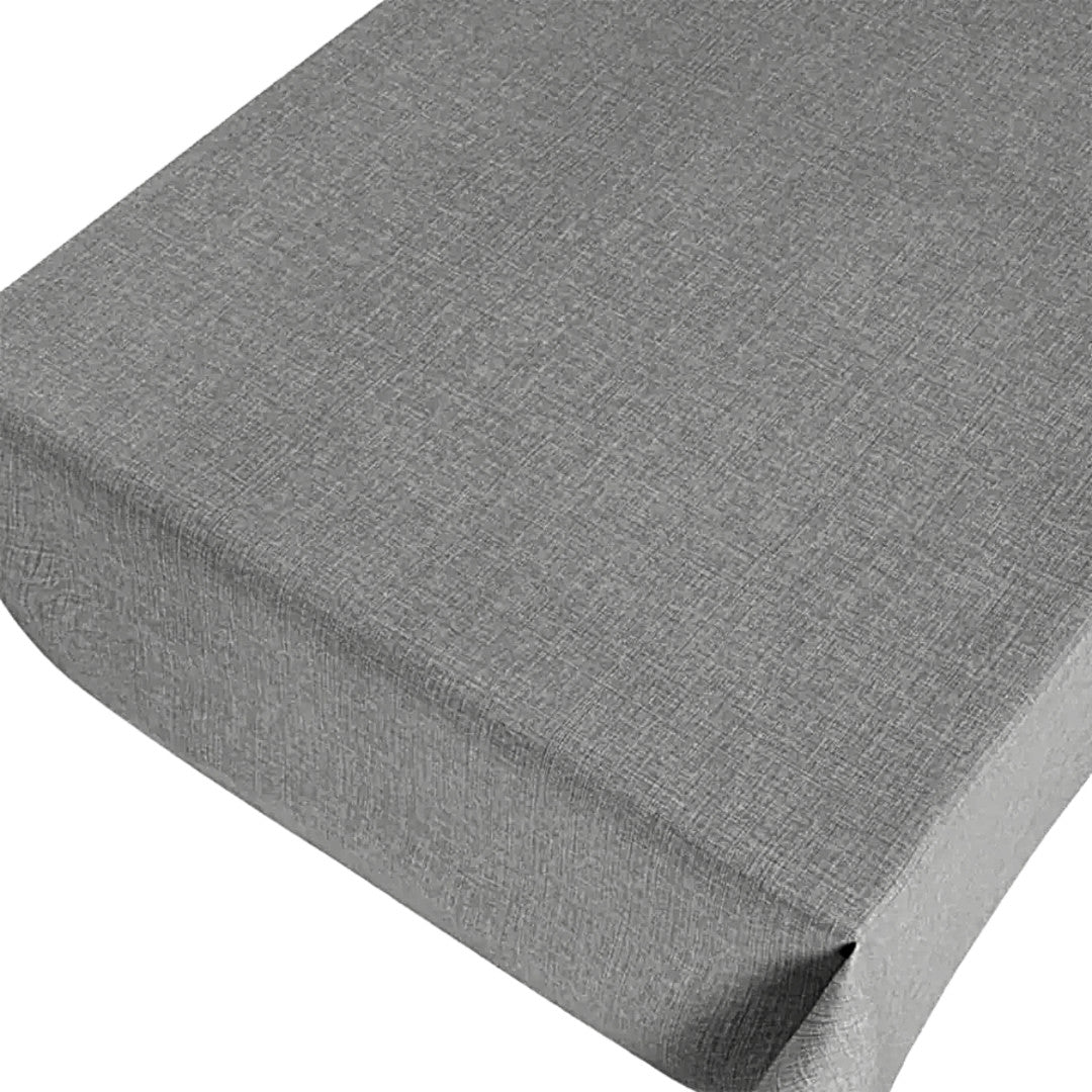 Linen Look Stone – Enfärgad vaxduk i linnelook med präglad yta, mönster