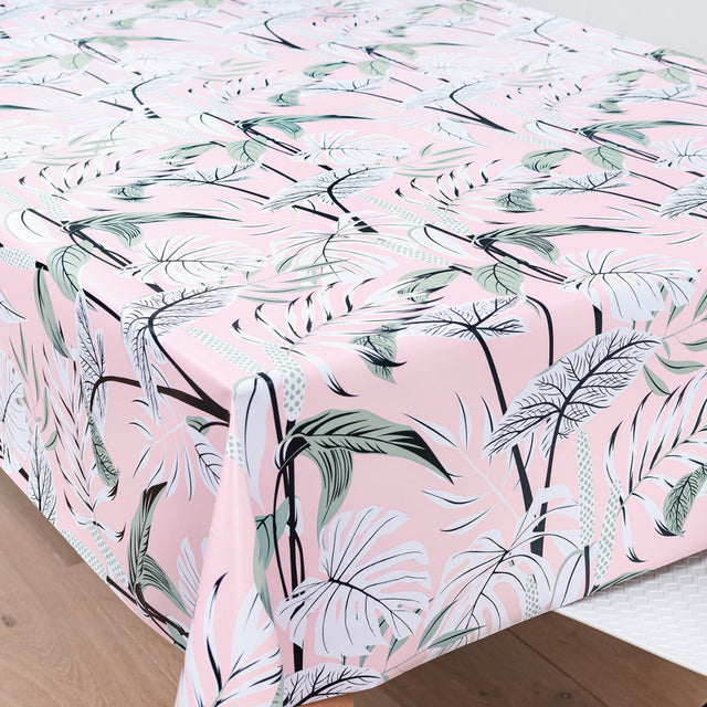 Mangrove Pink – Vaxduk med konstfullt utformade blad