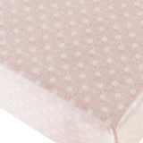 New Dot Pink -Vaxduk med prickar och lätt präglad linnelook