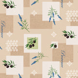 Närbild av Vaxduk - Provence Oliver Lavendel Beige