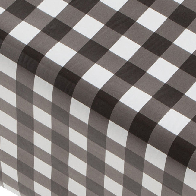 Vito Block rutig vaxduk i svart och vitt