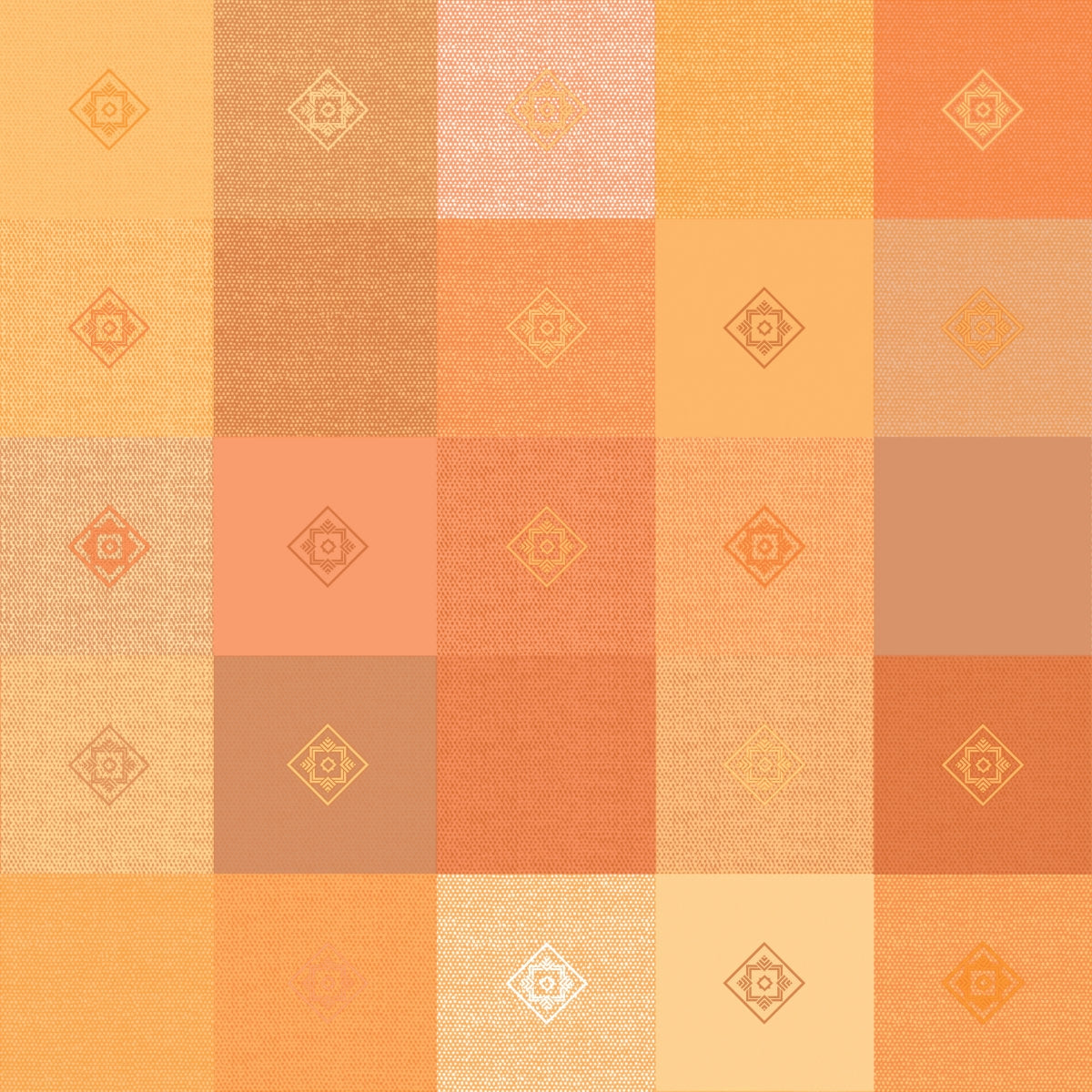 Närbild av Victor Aprikos, vaxduk med rutor