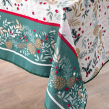 Westy Grön – julduk med fläckavvisande behandling 150 x 300 cm, hörn